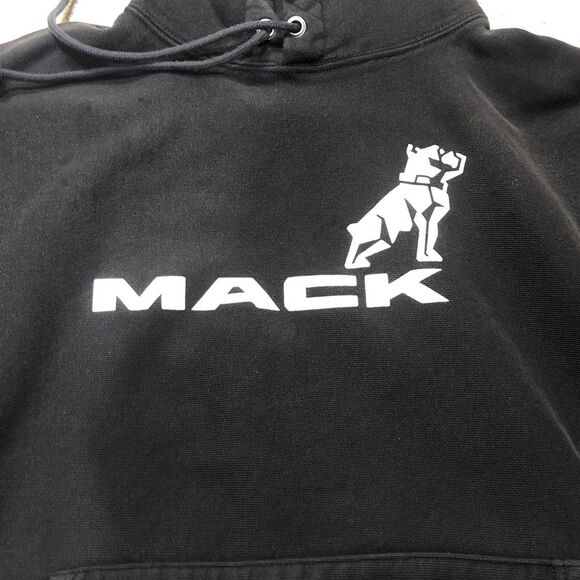 Vintage Mack Truck Hoodie Sweatshirt Mens XL Champion Reverse Weave Pullover - Picture 2 of 12